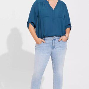 Harper Georgette Pullover 3/4 Sleeve Blouse - Size 00